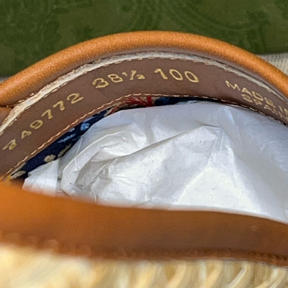 Gucci Adela GG Raffia Espadrille size 38.5 - Picture 14 of 14